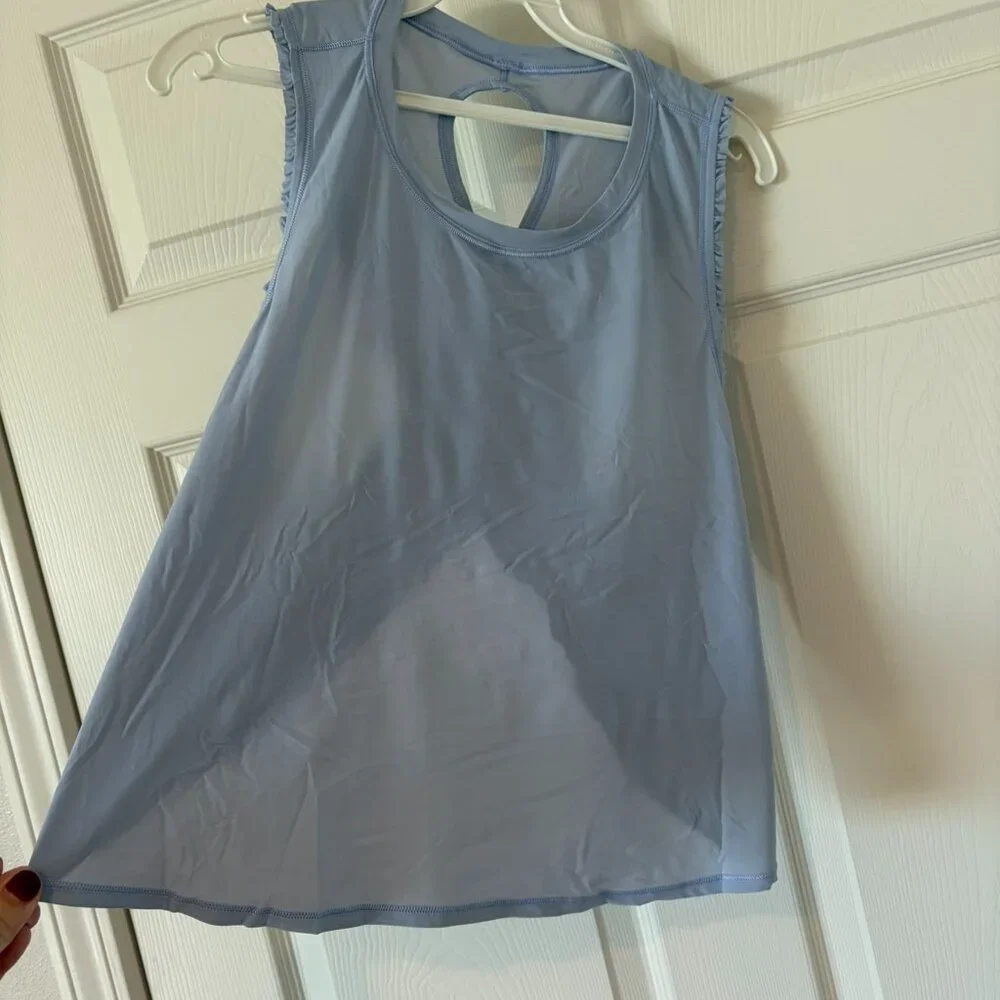NWT Lululemon Fast As Light Tank SE Frilled LAVD Lavender SZ 10 - Picture 1 of 3